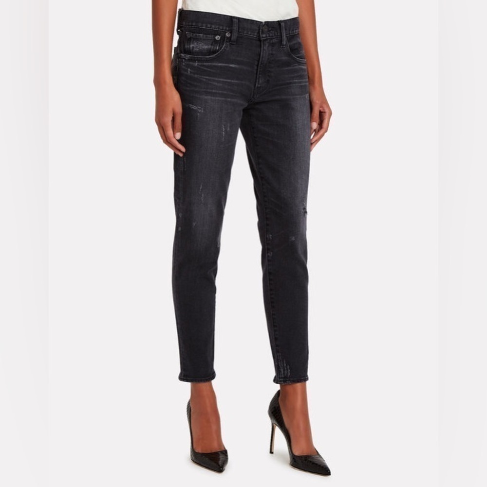 Moussy Vintage Black Distressed Velma Skinny Jeans sz 26